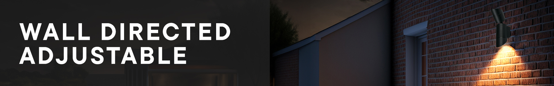 Wall-Directed Illumination - Adjustable