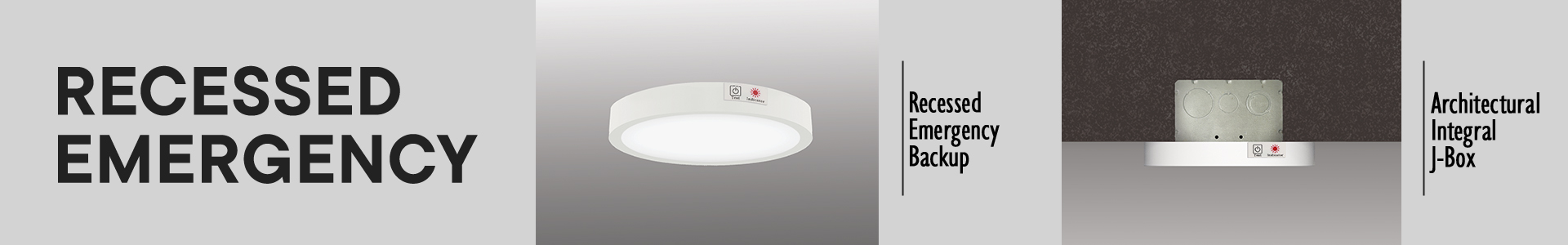 LumenPad Recessed Emergency Backup (15W)