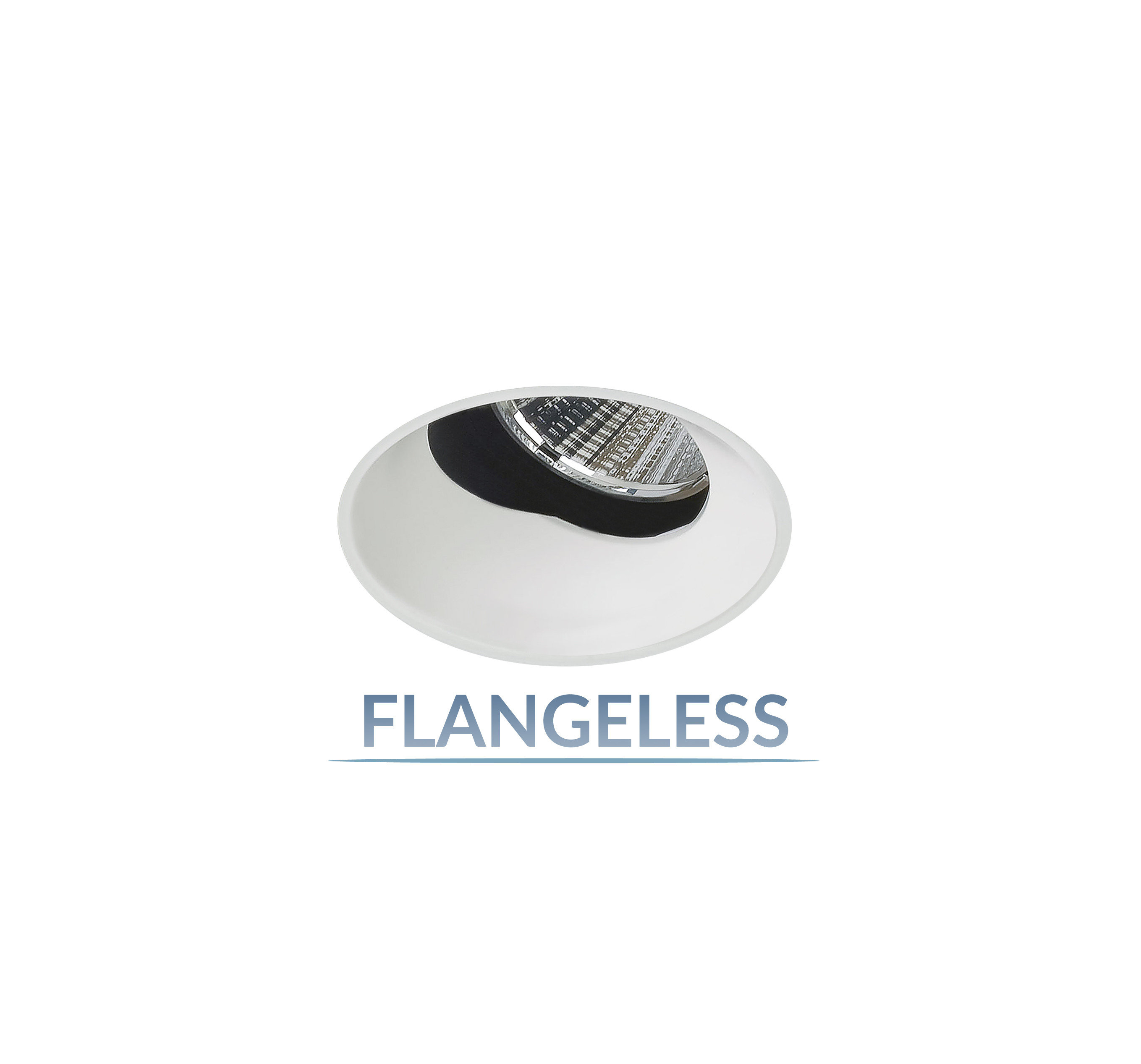 2.5" Recessed LED Round Flangeless 40° Adjustable Accent, 1000LM - 2400LM (15W-30W)