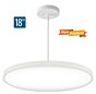 18" Round LED Downlight Surface Mount and Downlight Pendant Mount 2000LM (30W-31W)