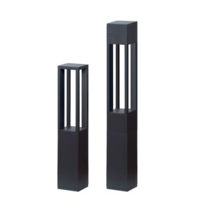 LumenPole Square Bollard - 6" Open Frame - 31" and 41" Height, 650lm / 1400lm (8W / 18W)
