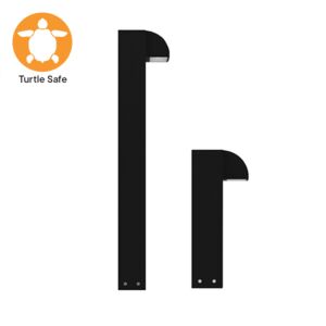 8" x 4" Scoop Bollard (IP65) - 590nm - Amber (Turtle Safe)  205lm (20W) 