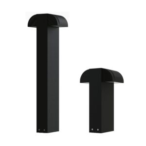 8" x 4" Double Scoop Bollard (IP65) - 2 x 130lm BABA/US Made