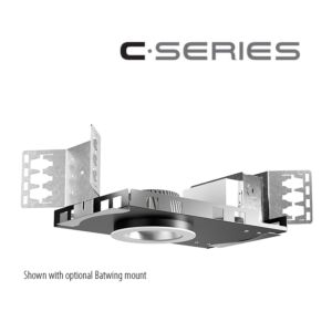 4" C • Series (COB) Chip-on-Board Beam Control Shallow LED New Construction 800lm/1400lm (10W/15W)