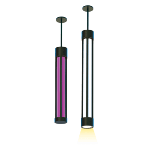 LumenPole Round Pendant Mount 6" Frosted Lens