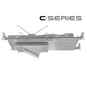 5" C • Series Square Super Shallow Adjustable LED Downlight 1100lm (15W)