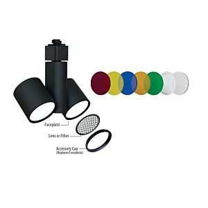 Cylo Swivel Cylinder Dual Head LED Track Head 2 x 800lm (10W)