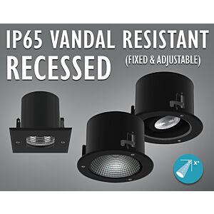 IP65 Vandal Resistant Recessed