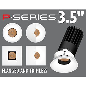 3.5" P-Series Round and Square - Flanged and Trimless