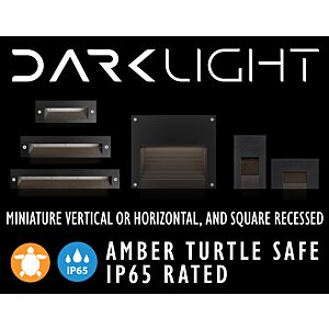 6"/9"/12" Recessed DARKLIGHT Step Light - Miniature Vertical or Horizontal