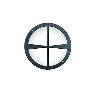 10" Round Decorative Cross Bar Wall Luminaire
