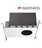 1.5" P-Series IC Frame Round New Construction For Micro Recessed LED Downlight