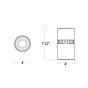 4" Lumen Cannon Ceiling/Pendant Mount - 1000lm-2600lm (10W-30W)