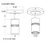 4" Lumen Cannon Ceiling/Pendant Mount - 1000lm-2600lm (10W-30W)