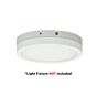 7" LumenPad Round Integral Emergency Battery BackUp (14W)