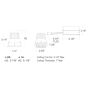 2.5" Recessed LED ZeroDark Wall Wash, Square Flanged, 750lm/1200lm