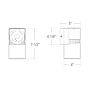 4" Lumen Cannon Wall Mount Architectural Downlight 1000LM - 2600LM (10W-30W)