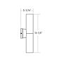 Cylo Long 2-Direction Wall Mount 2 x 1800lm (40W)