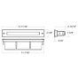 2" x 12" Step Light Flat Recessed LED