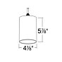 Cylinda Glass Pendant 500lm (9W)