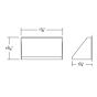 8" x 4" Trapezoid1-Directional Wall Mount (IP65) 850LM (15W)