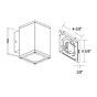 4" Square 1-Direction Wall Mount (IP65) - 1000lm-1500lm (10W-15W)