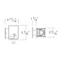 4" Square 1-Direction Adjustable Wall Mount - 700lm (IP65)