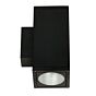 4" SQUARE 2-DIRECTION WALL MOUNT (IP65) - 2 x 1000lm/1500lm (20W-30W)