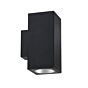 4" SQUARE 2-DIRECTION WALL MOUNT (IP65) - 2 x 1000lm/1500lm (20W-30W)