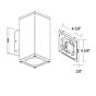 4" SQUARE 2-DIRECTION WALL MOUNT (IP65) - 2 x 1000lm/1500lm (20W-30W)
