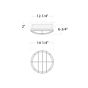 14" Round Guard Bars Ceiling Luminaire