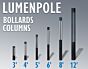 LumenPole Bollards & Columns - 31", 40", 59", 78", 98", and 118" Height, 500LM - 3100LM (8W-53W)
