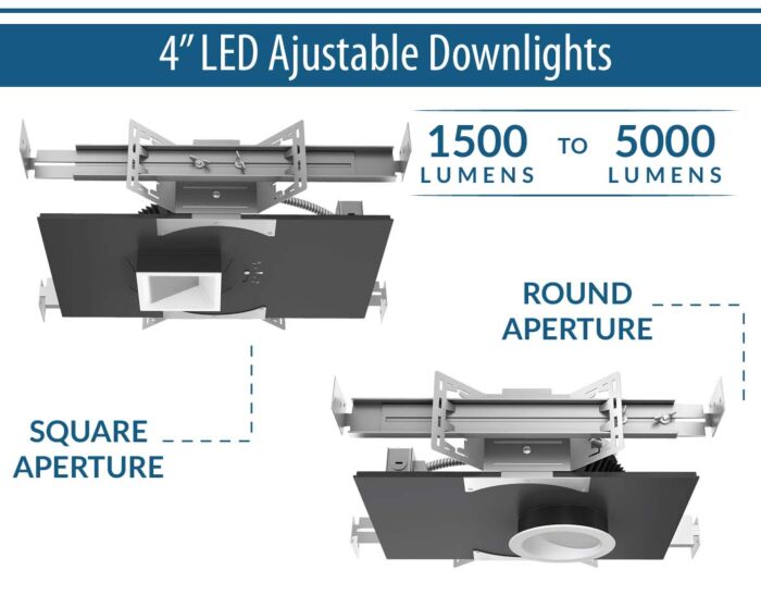 4" LED Adjustable Downlights