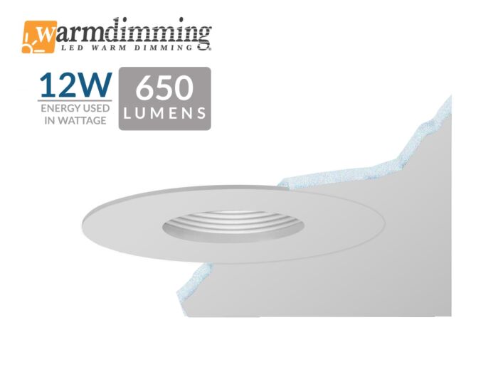 3.5" 12W LED Flush Mount Pinhole