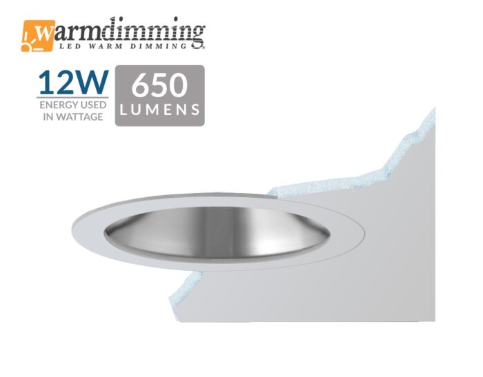 3.5" 12W LED Flush Mount Frosted Lens