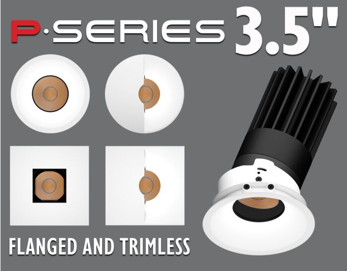 3.5" P-Series Round and Square - Flanged and Trimless