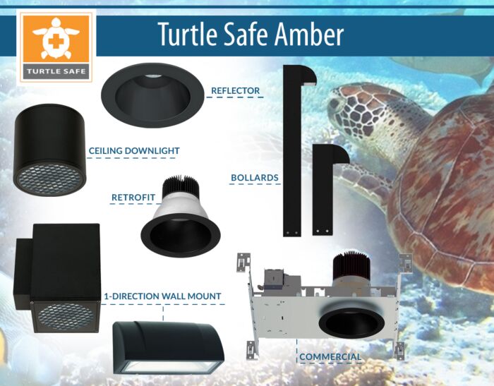 Turtle Safe Amber Lighting - Reflector, Downlight, Bollards, Retrofit