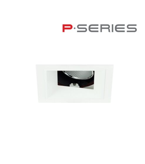 2.5" Recessed LED Square Flanged, 1000LM - 2400LM (15W-30W) 25° Adjustable Accent