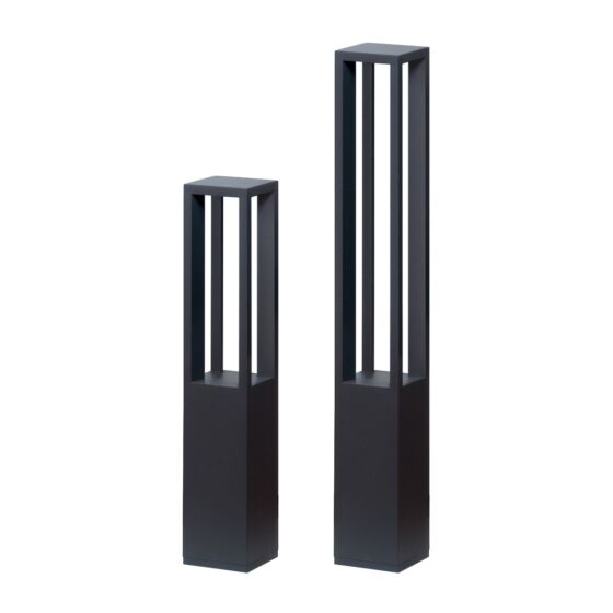 LumenPole Square Bollard - 6" Open Frame - 31" and 41" Height, 650lm / 1400lm (8W / 18W)