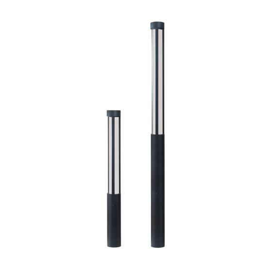 LumenPole Round Bollard & Column 6" Frosted Lens - 59", 78", 98", 118", and 144" Height, 1700lm - 3100lm (20W - 30W)