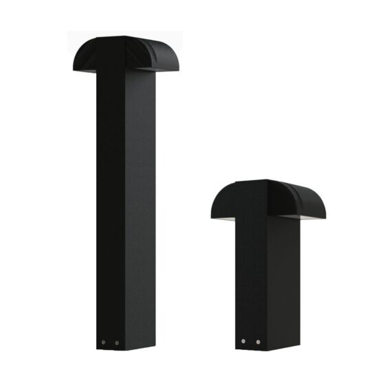 8" x 4" Double Scoop Bollard (IP65) - 2 x 130lm BABA/US Made