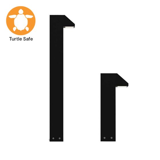 8" x 4" Trapezoid Bollard (IP65) - 590nm - Amber (Turtle Safe)