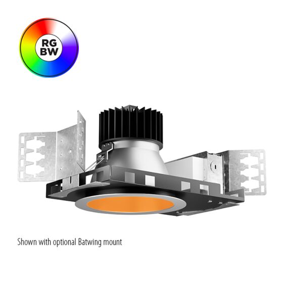 6" Recessed RGBW Downlight (Bluetooth/DMX/IR)