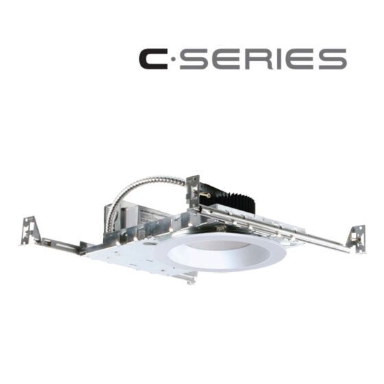 6" C • Series (COB) Chip-on-Board Beam Control Shallow LED New Construction 1100lm-3000lm (10W-30W)