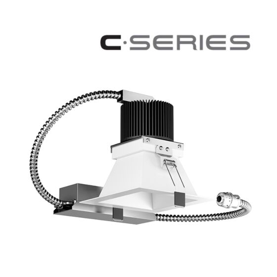 4" C • Series (COB) Chip on Board Beam Control LED, Square Retrofit/Remodel 1000lm-2500lm (10W-30W)