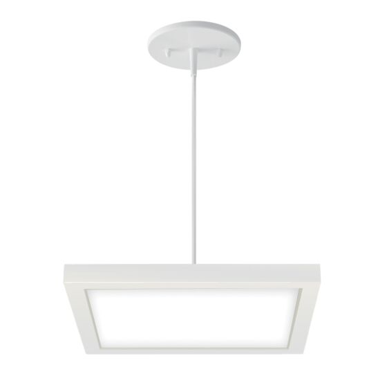 12" LumenPad Square LED Downlight Pendant Mount 2000LM (22W)