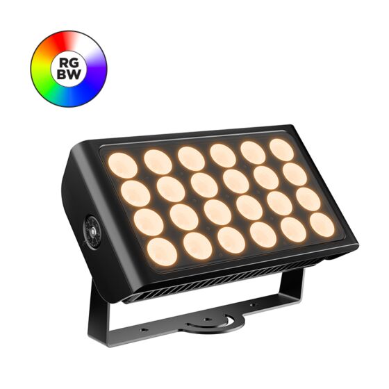 Adjustable 24-LED RGBW Flood Light Square Flood/Spot DMX Light
