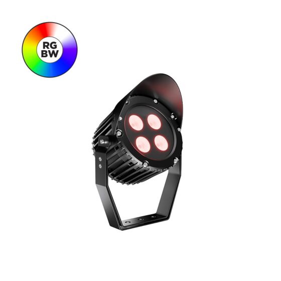  Adjustable 4-LED RGBW Flood Light