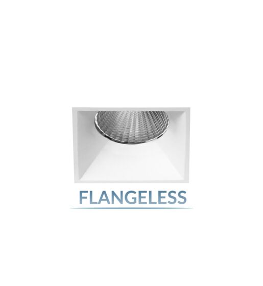 2.5" Shallow Square Flangeless Fixed Downlight