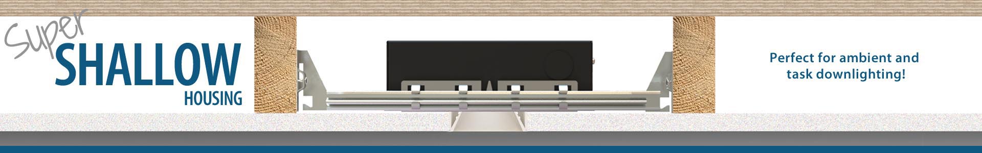 2.5" Super-Shallow Frame New Construction (Square) 1000lm-2600lm (10W-30W)